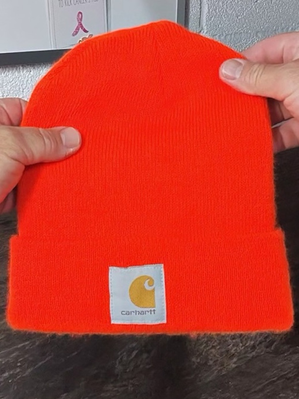Carhartt Orange Classic Cuffed Beanie
